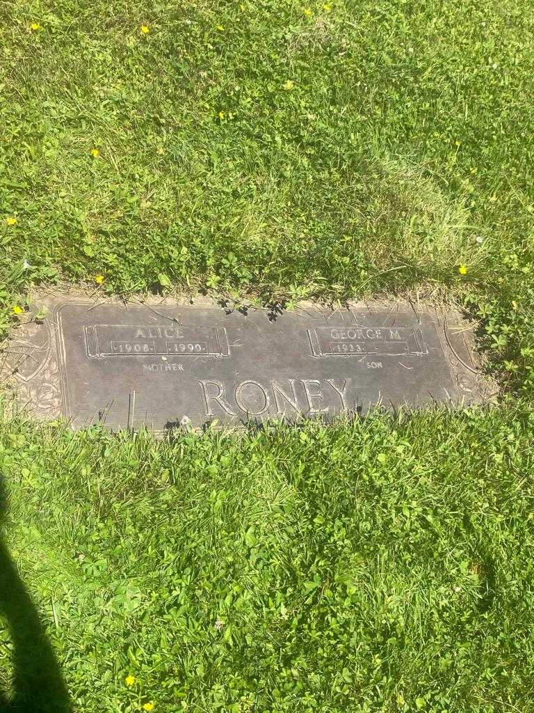 Alice Roney's grave. Photo 3