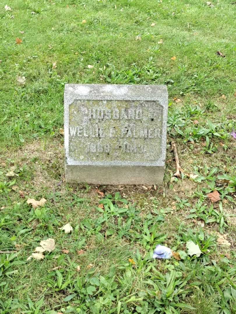 Wellington E. Palmer's grave. Photo 2