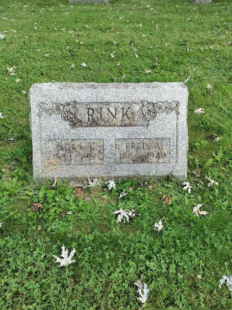 Fred A. Rink's grave. Photo 2