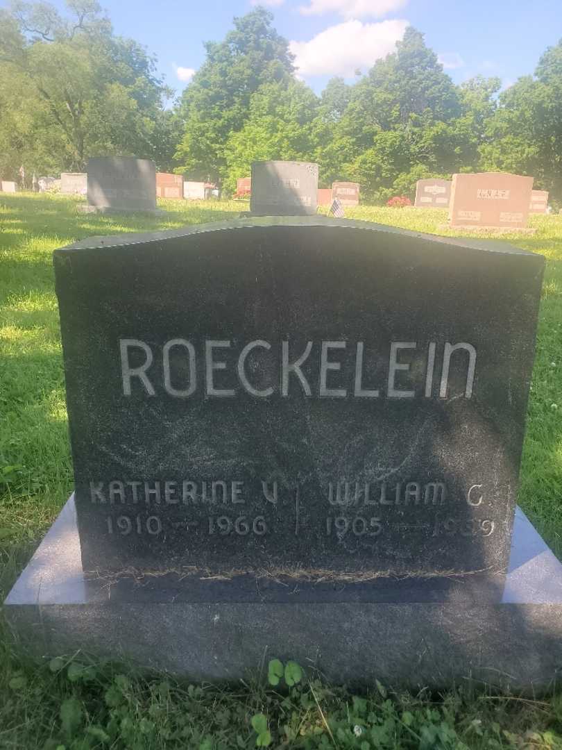 Katherine V. Roeckelein's grave. Photo 3