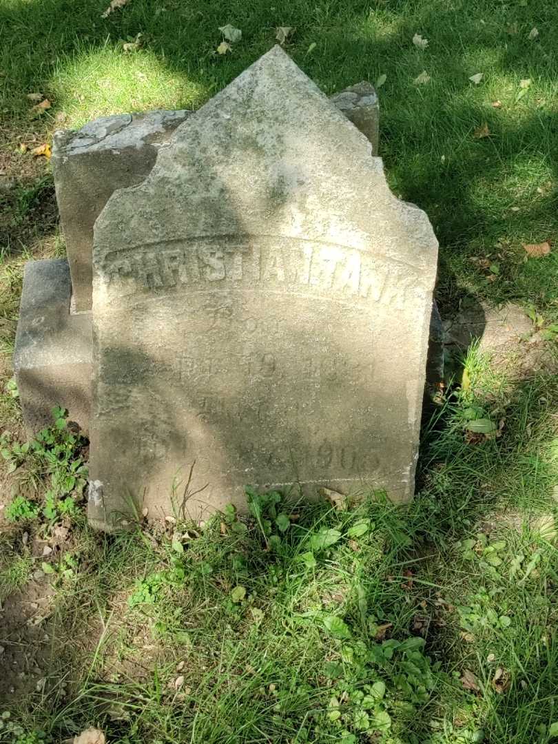 Christian Tank's grave. Photo 3