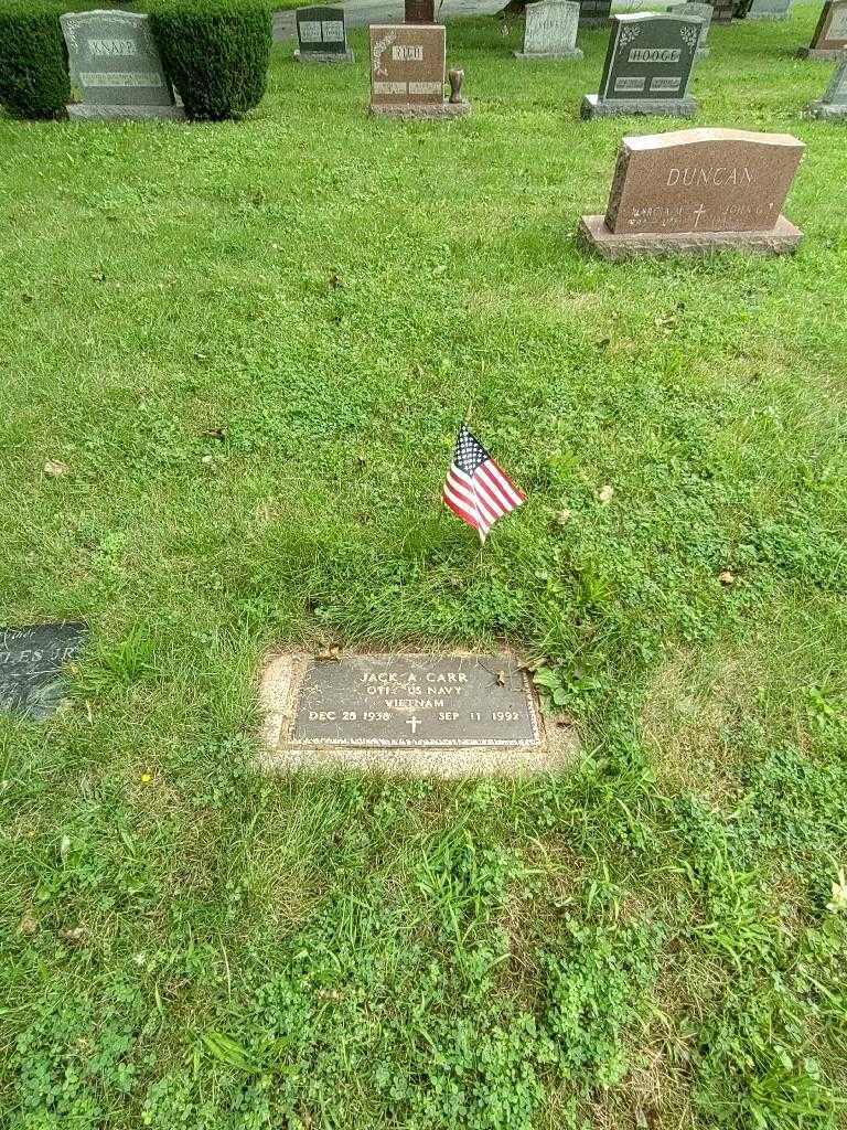 Jack A. Carr's grave. Photo 1