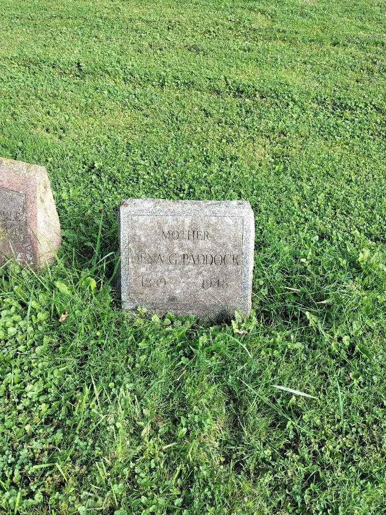 Dena G. Paddock's grave. Photo 2