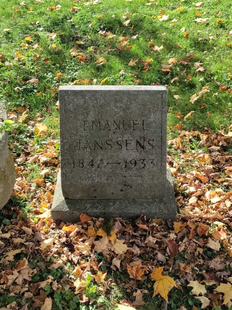Emanuel Janssens's grave. Photo 2