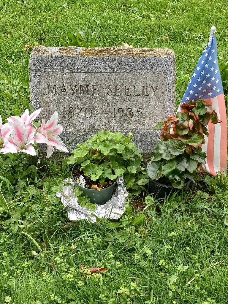 Mayme Seeley's grave. Photo 2