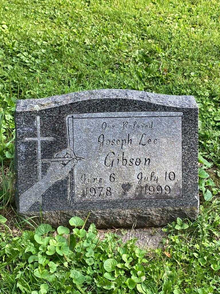Joseph Lee Gibson's grave. Photo 1