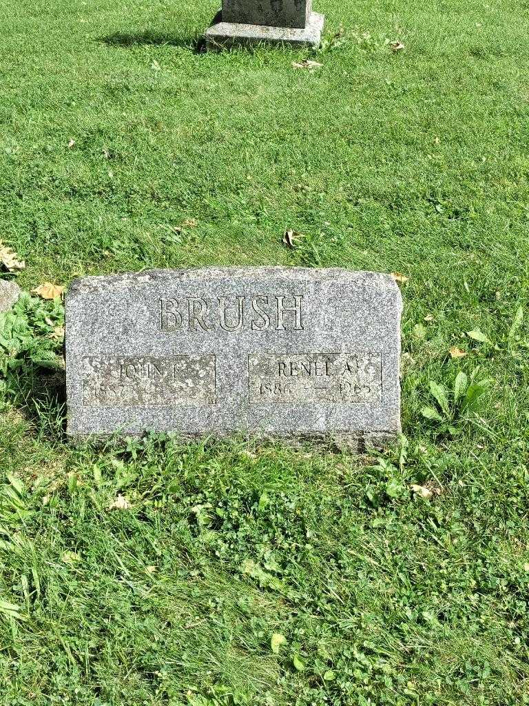 John E. Brush's grave. Photo 2