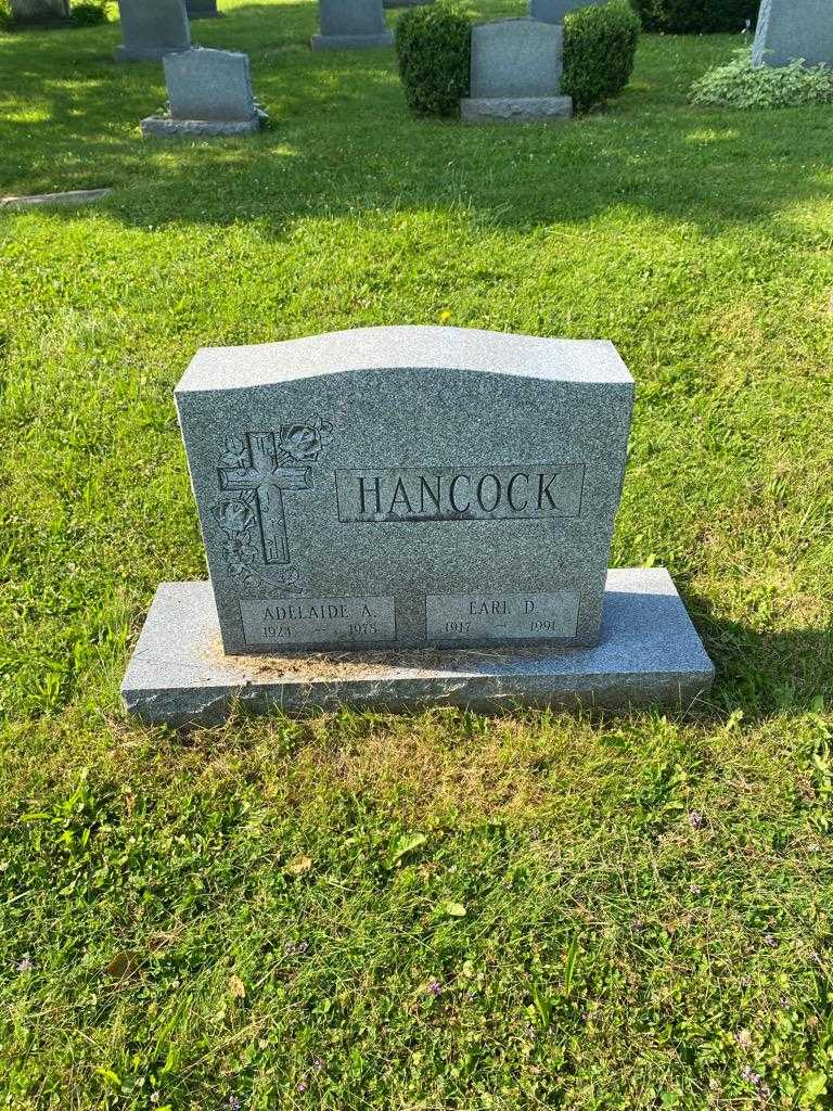 Adelaide A. Hancock's grave. Photo 2