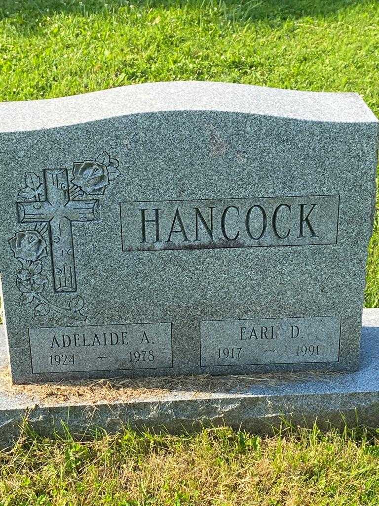 Adelaide A. Hancock's grave. Photo 3