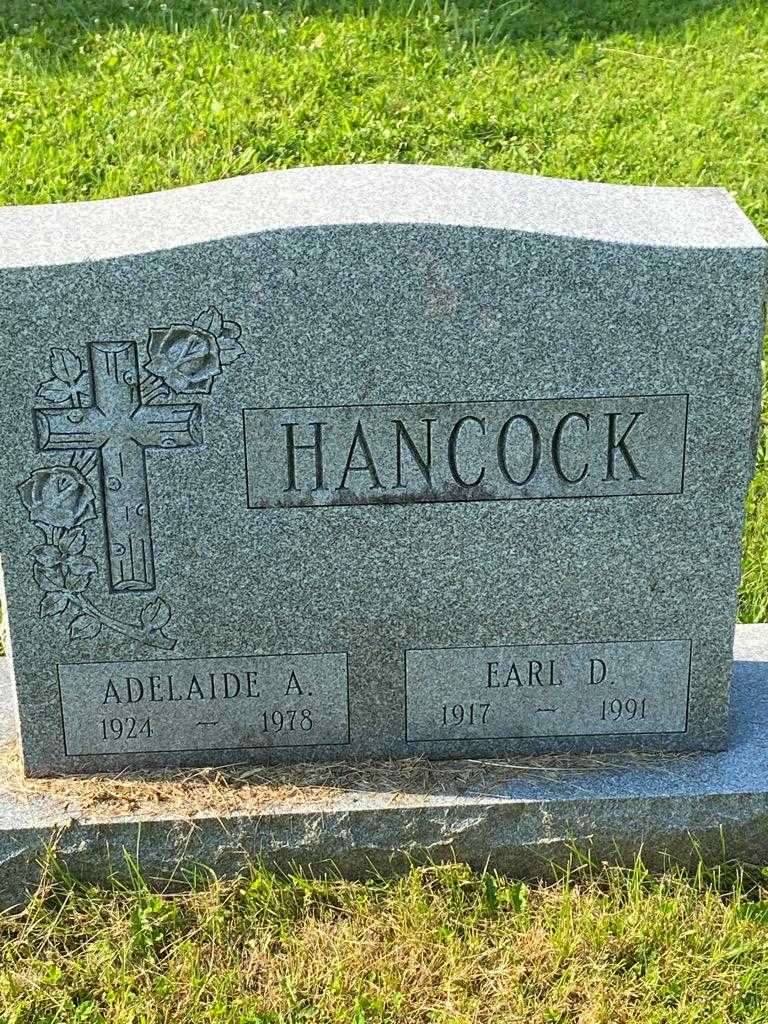 Adelaide A. Hancock's grave. Photo 3