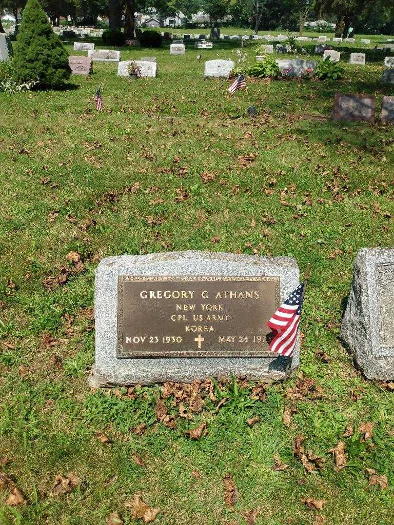 Gregory C. Athans US Army's grave. Photo 2