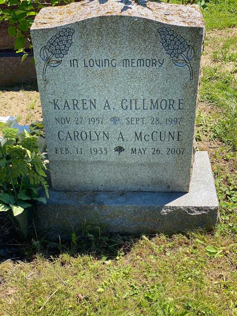 Carolyn A. McCune's grave. Photo 3