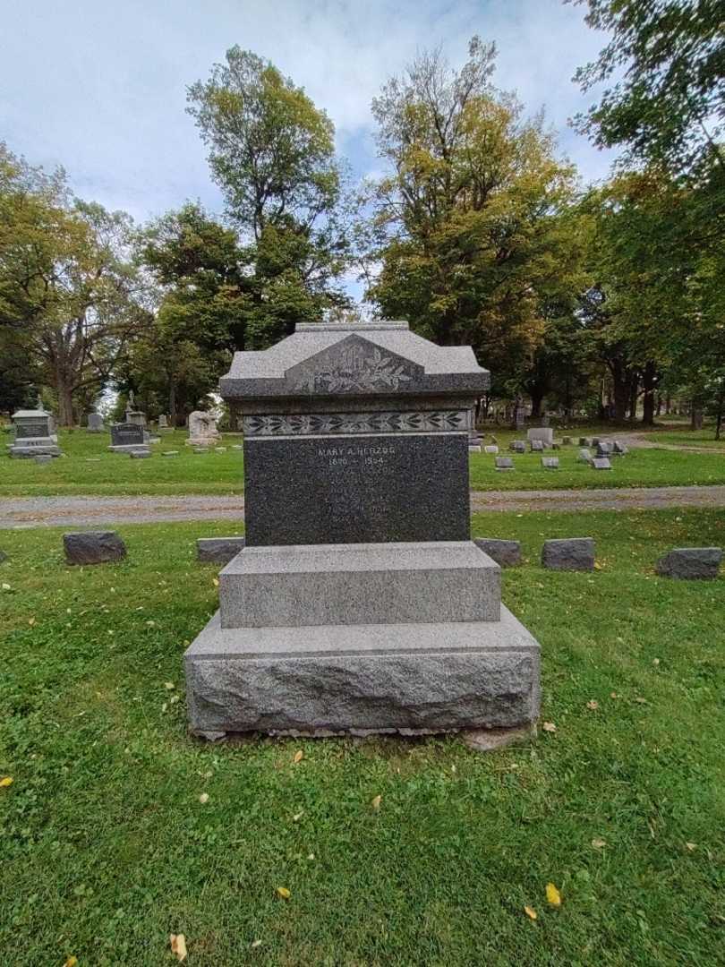 Mary A. Herzog's grave. Photo 1