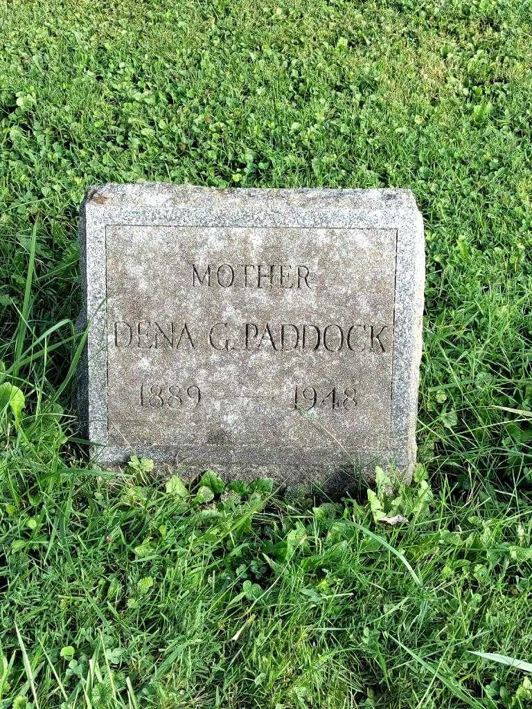 Dena G. Paddock's grave. Photo 3