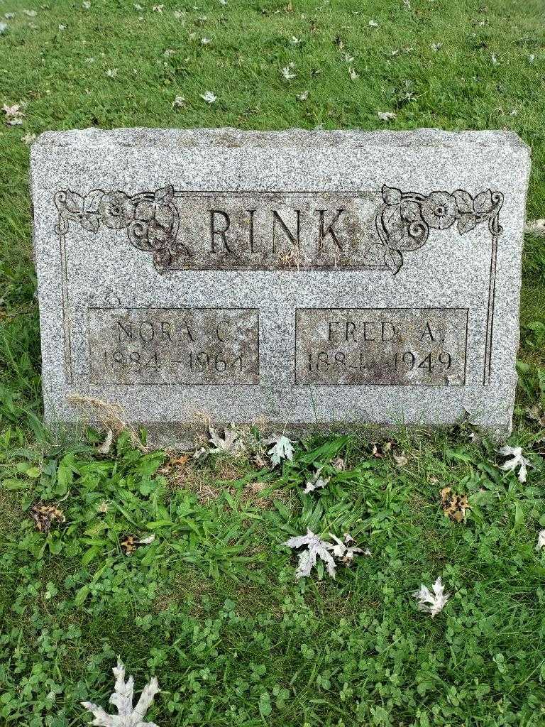 Nora C. Rink's grave. Photo 3