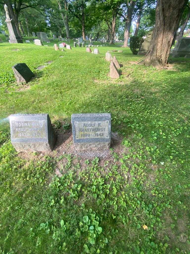 Adolf K. Krautwurst's grave. Photo 1