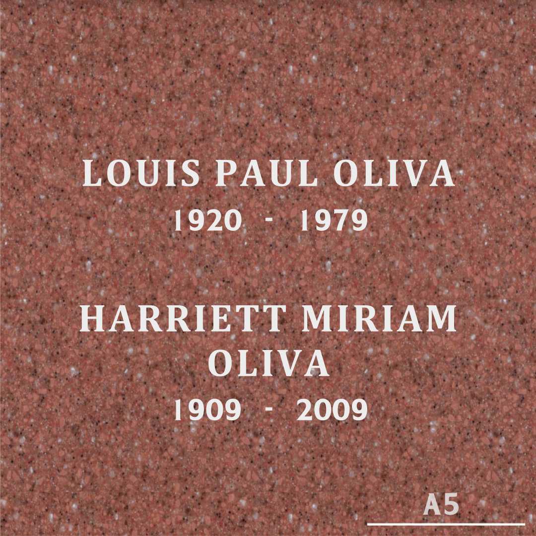 Harriett Miriam Oliva's grave