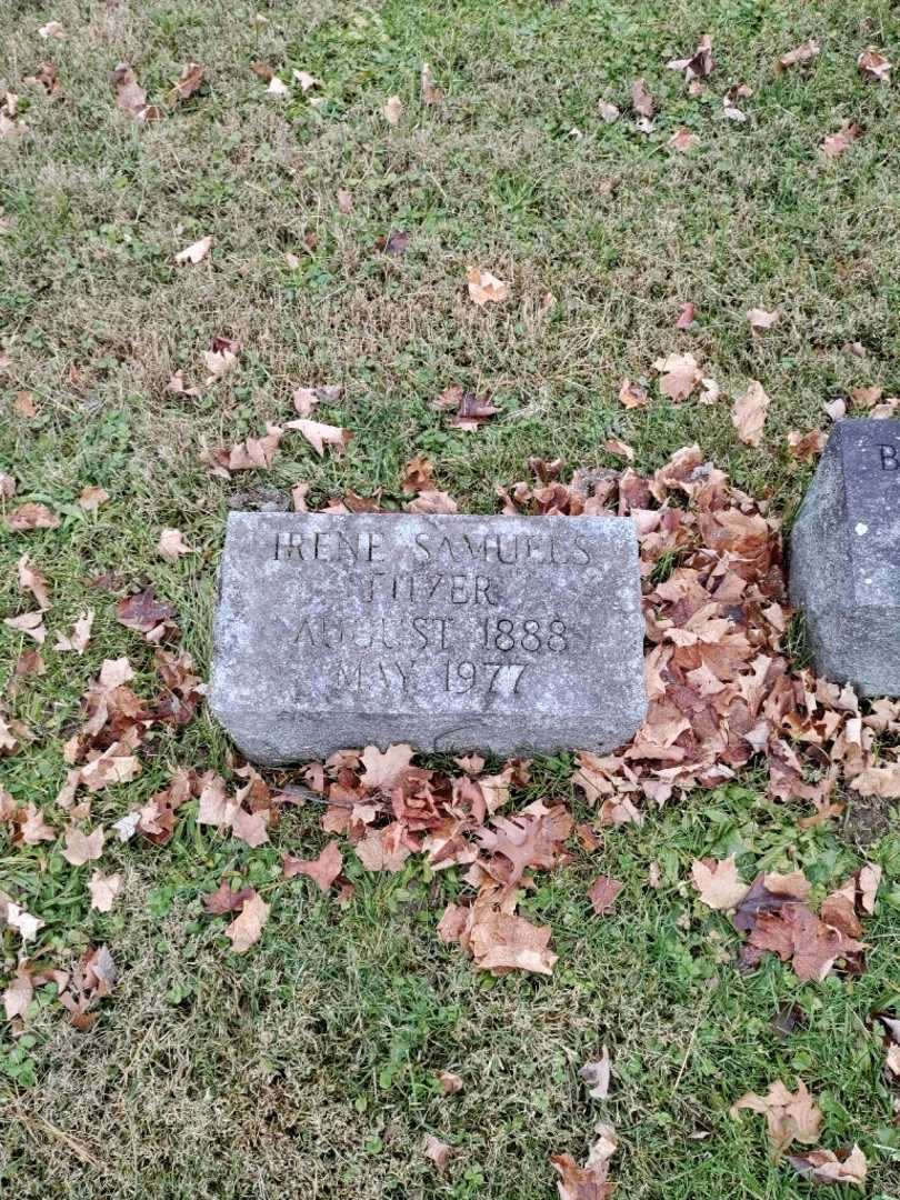 Irene Samuels Fitzer's grave. Photo 2