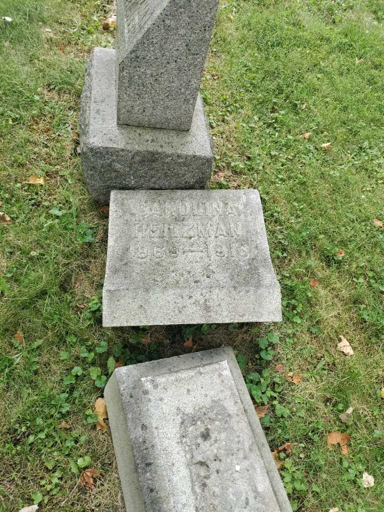 Carolina Heitzman's grave. Photo 3