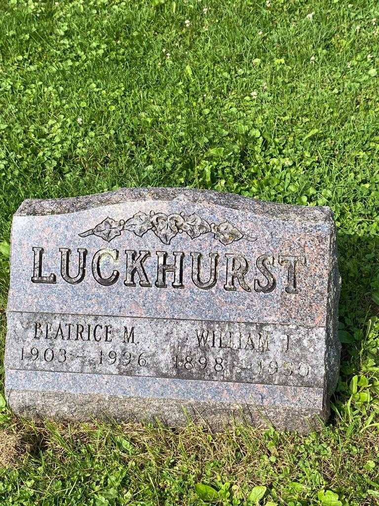 Beatrice M. Luckhurst's grave. Photo 3