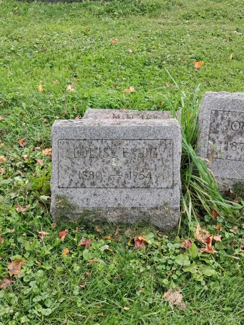 Louise Essig's grave. Photo 2