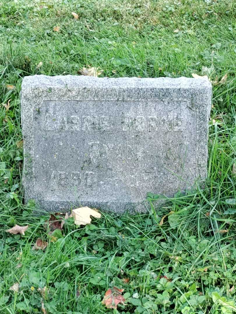 Carrie Borne Ryan's grave. Photo 3