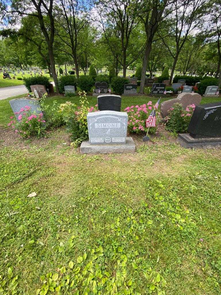 Elizabeth M. Simone's grave. Photo 1