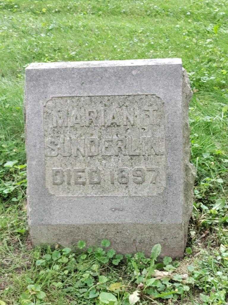 Marian T. Sunderlin's grave. Photo 3