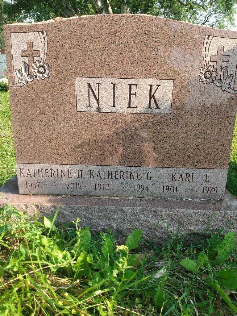 Karl E. Niek's grave. Photo 3