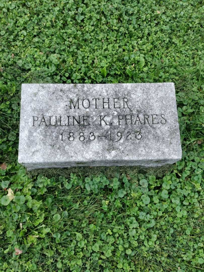 Pauline K. Phares's grave. Photo 3