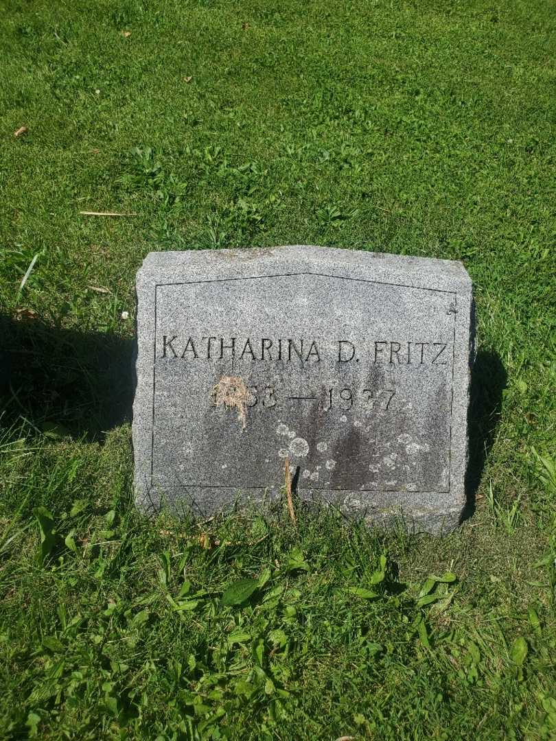 Katharina D. Fritz's grave. Photo 1