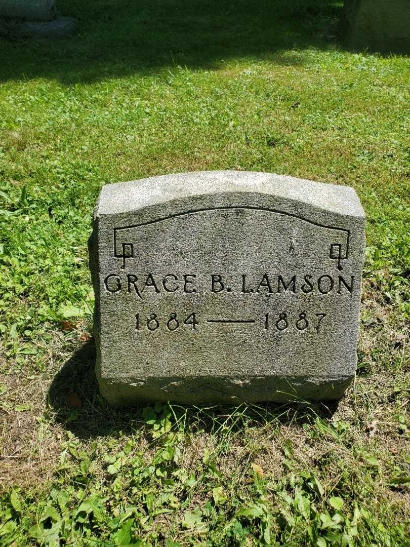 Grace B. Lamson's grave. Photo 3