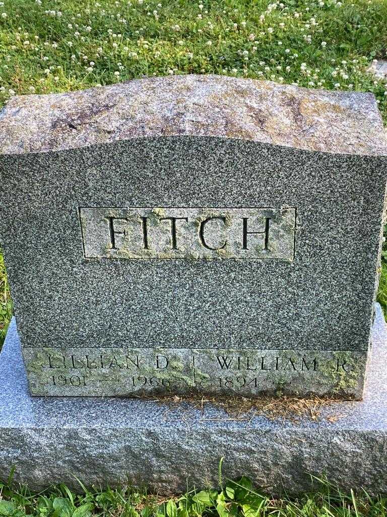 Lillian D. Fitch's grave. Photo 3