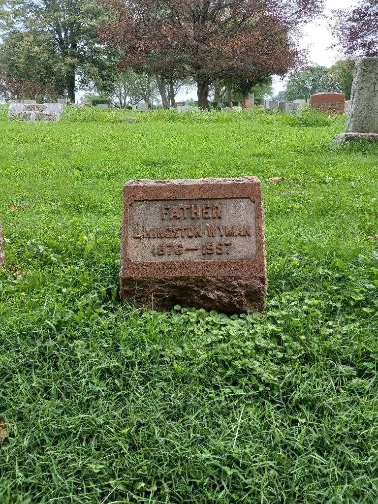 Livingston Wyman's grave. Photo 1