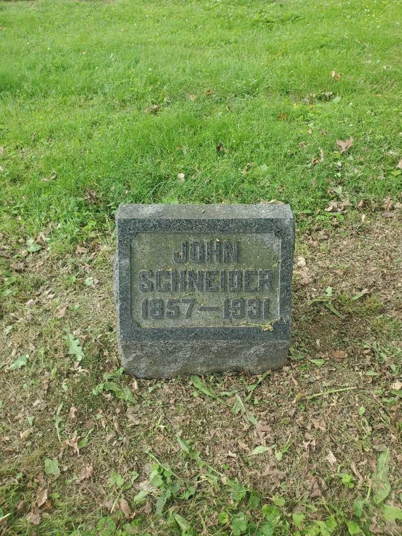 John Schneider's grave. Photo 2