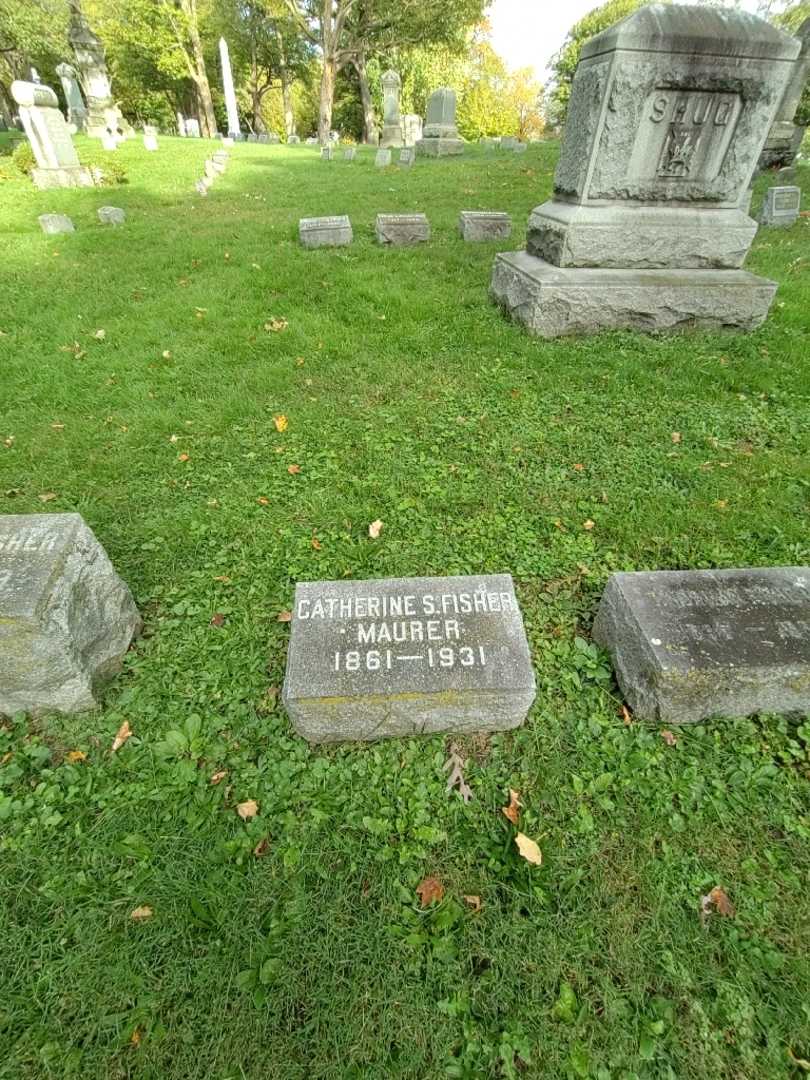 Catherine S. Fisher Maurer's grave. Photo 1