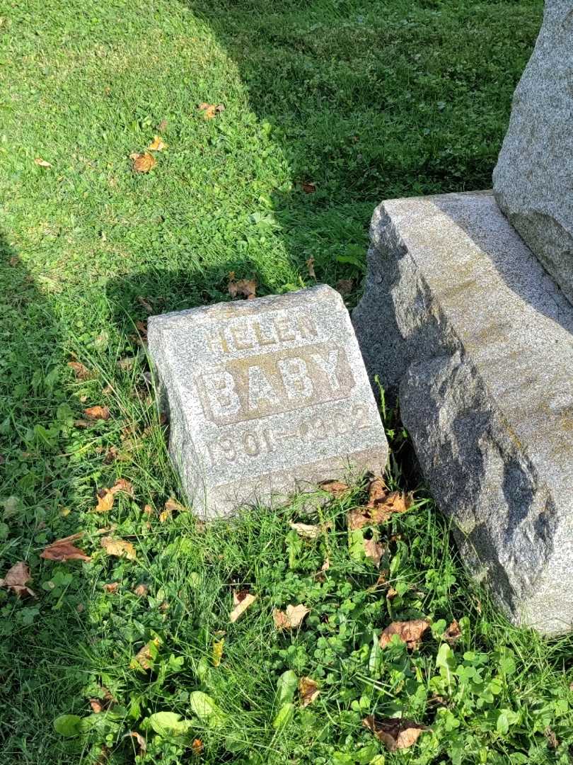 Helen "Baby" Metzger's grave. Photo 2