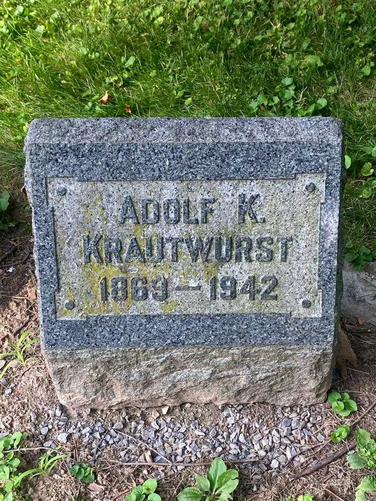 Adolf K. Krautwurst's grave. Photo 3