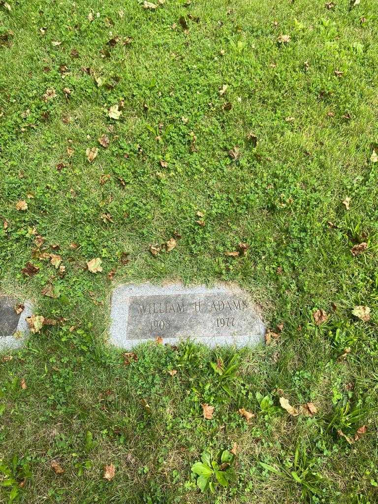William H. Adams's grave. Photo 2