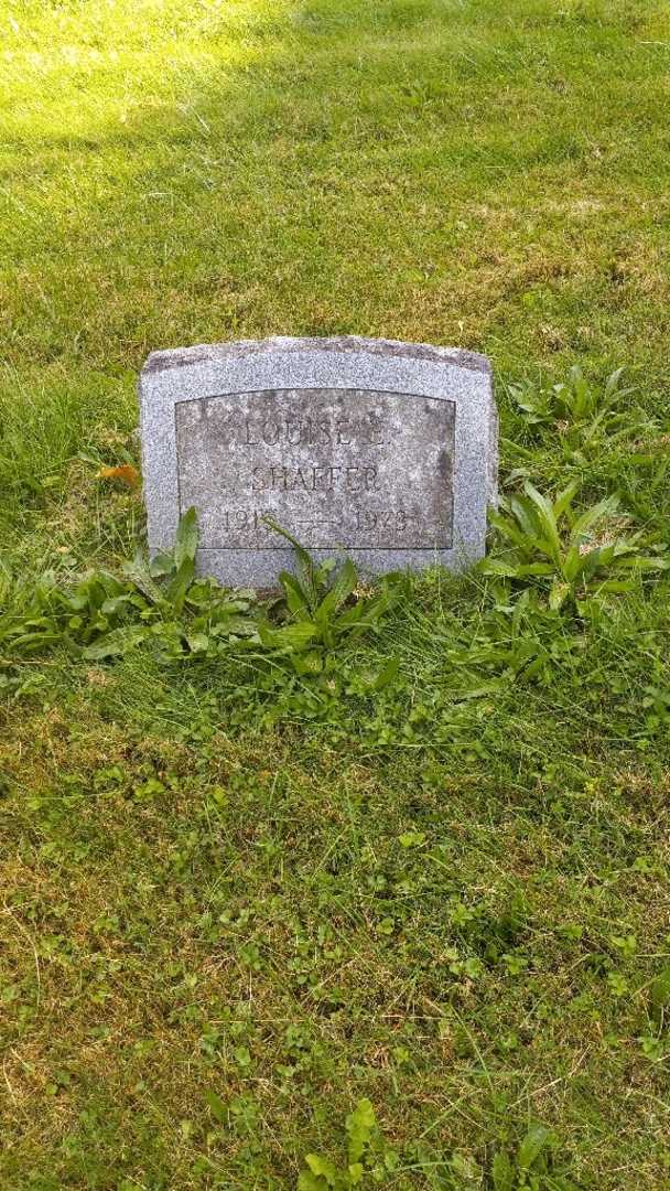 Louise E. Shaffer's grave. Photo 2