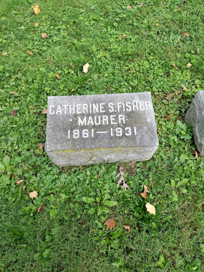 Catherine S. Fisher Maurer's grave. Photo 2