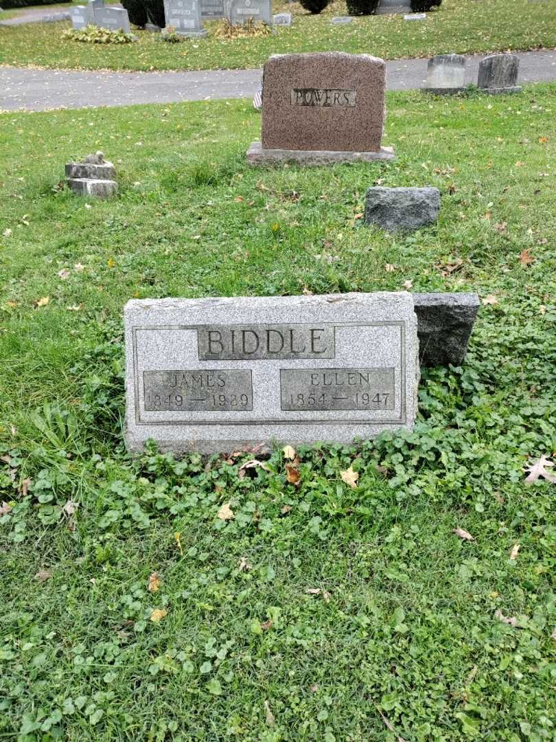 Ellen H. Biddle's grave. Photo 2