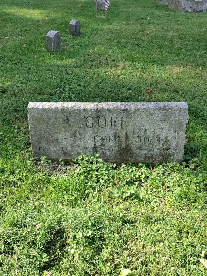 Frank Goff's grave. Photo 2