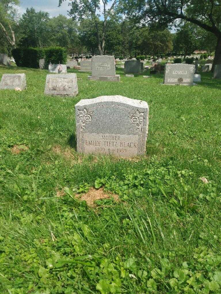 Emily Tietz Black's grave. Photo 1