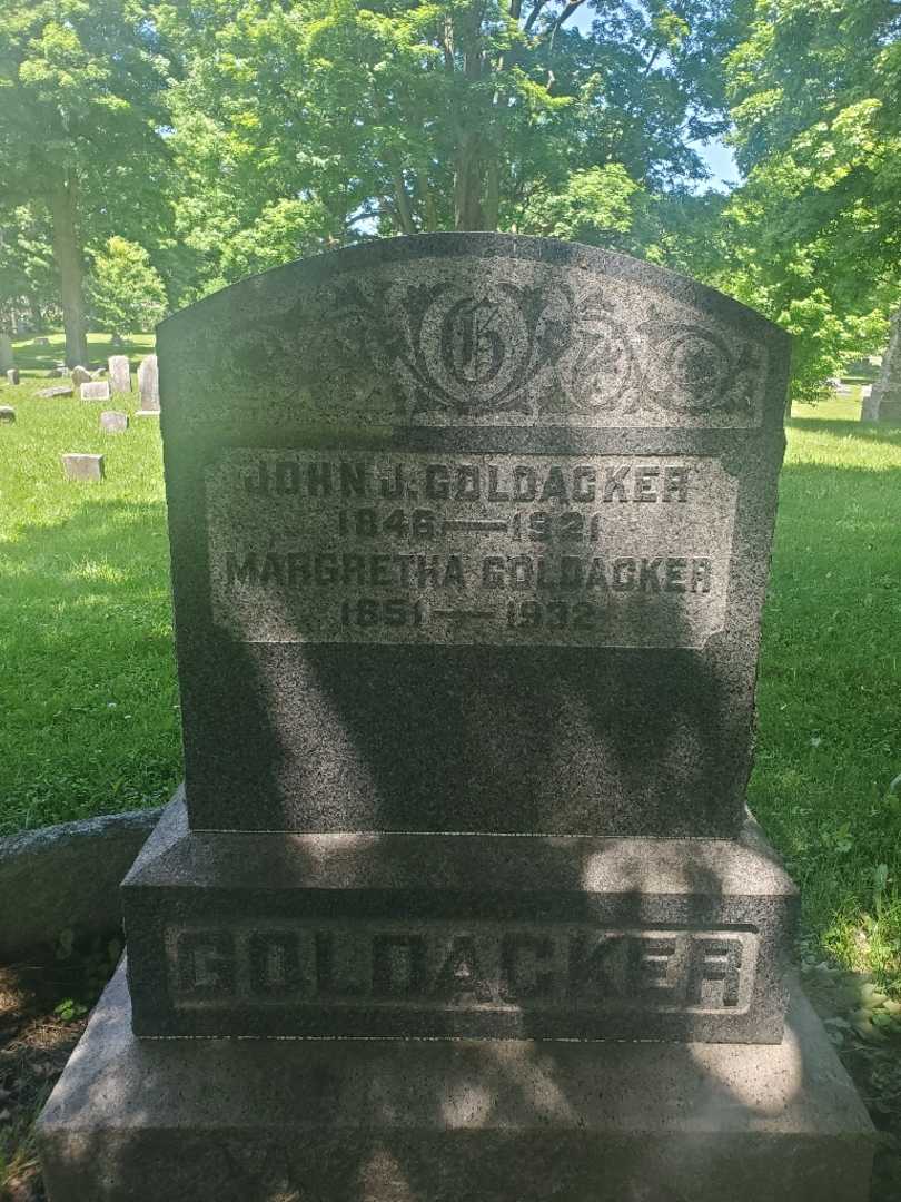 Margaretha Anna Goldacker's grave. Photo 1