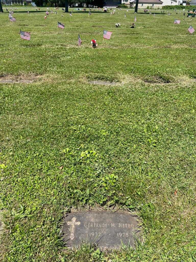 Gertrude M. Netro's grave. Photo 3
