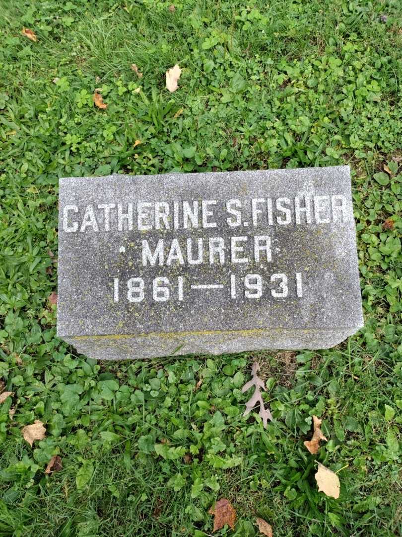 Catherine S. Fisher Maurer's grave. Photo 3