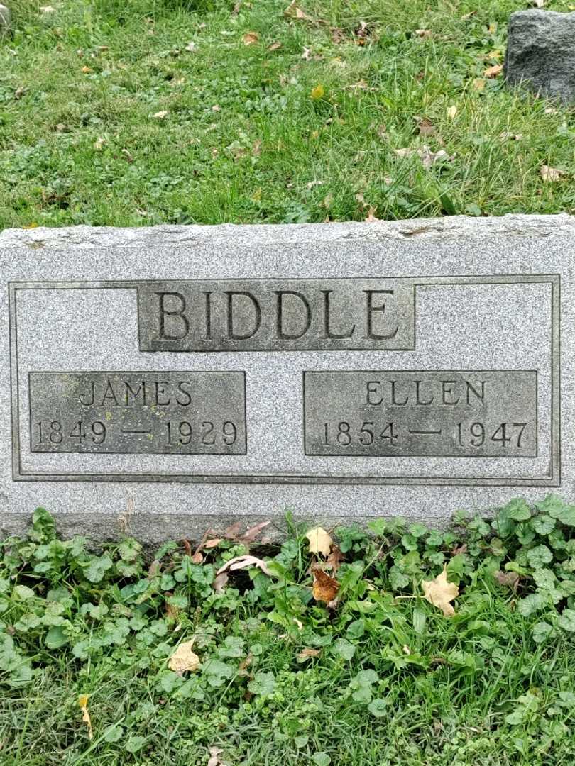 Ellen H. Biddle's grave. Photo 3