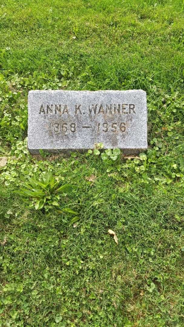 Anna K. Wanner's grave. Photo 2