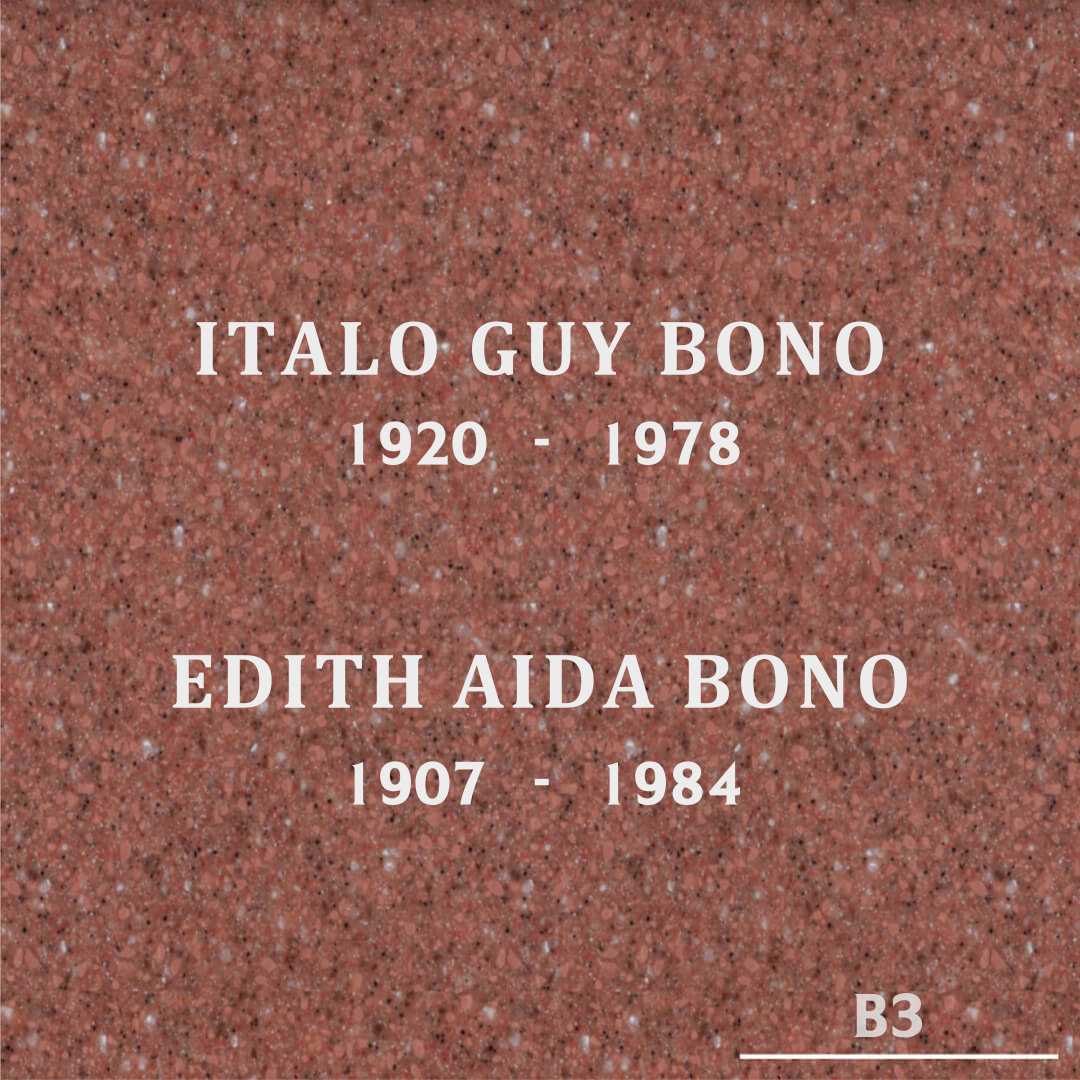 Edith Aida Bono's grave